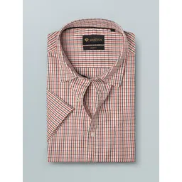 INVICTUS Men Easy Care White & Red  Checked Formal Shirt-picture-18