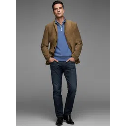 INVICTUS Men Floral Crop Biker Jacket-image-10