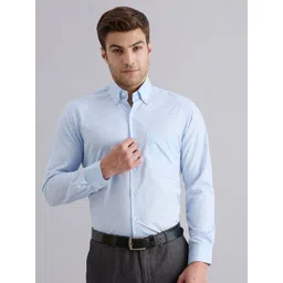 INVICTUS Men India Slim Fit Solid Button-Down Collar Linen Formal Shirt-picture-13