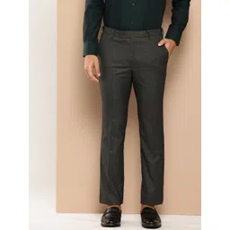 INVICTUS Men Micro Checked Formal Trousers-picture-20