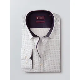 INVICTUS Men Off-white Slim Fit Printed Sustainable Formal Shirt-picture-14