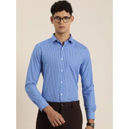 INVICTUS Men Original Slim Fit Opaque Checked Formal Shirt-picture-14