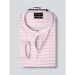 INVICTUS Men Pink & Blue Slim Fit Striped Formal Shirt-picture-21