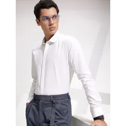 INVICTUS Men Premium Slim Fit Checked Pure Cotton Formal Shirt-picture-21