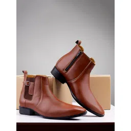 INVICTUS Men Round Toe Chelsea Boots-picture-32