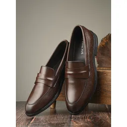 INVICTUS Men Round Toe Faux Leather Formal Loafers-picture-22