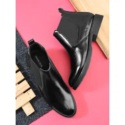 INVICTUS Men Round Toe Slip On Chelsea Boots-picture-29