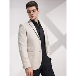 INVICTUS Men Self Design Slim-Fit Single-Breasted Smart Casual Blazer-picture-11