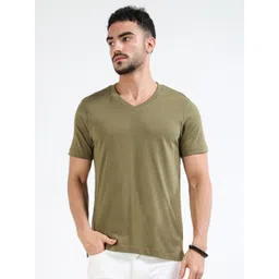 INVICTUS Men Solid V-Neck Cotton T-shirt-picture-26