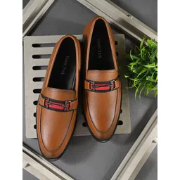 INVICTUS Men Textured Round Toe Formal Loafers-picture-36