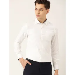 INVICTUS Men White Pure Cotton Solid Sustainable Formal Shirt-picture-17