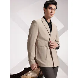 INVICTUS Notched Lapel Slim Fit Single Breasted Formal Blazer-picture-18