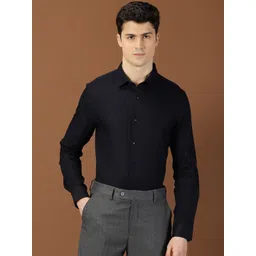 INVICTUS Original Slim Fit Spread Collar Long Sleeve Cotton Formal Shirt-picture-29