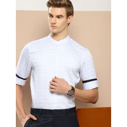 INVICTUS Pure Cotton Slim Fit Opaque Printed Formal Shirt-picture-38