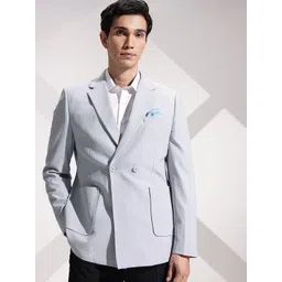 INVICTUS Slim Fit Notched Lapel Collar Double Breasted Formal Blazer-picture-13