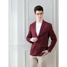 INVICTUS Solid Slim Fit Single Breasted Blazer-picture-13