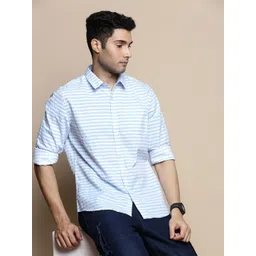 INVICTUS Sport Slim Fit Horizontal Striped Cotton Casual Shirt-picture-20