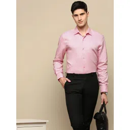 INVICTUS Spread Collar Standard Slim Fit Cotton Opaque Formal Shirt-picture-25