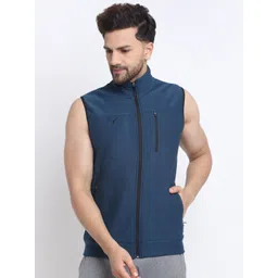 Invincible Men Teal Lightweight Training or Gym Sporty Jacket-picture-31