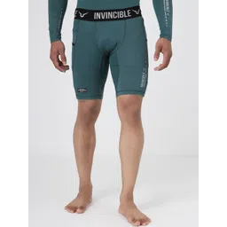 Invincible Men Typography Printed Skinny Fit Training or Gym Sports Shorts with Antimicrobial Technology-picture-15