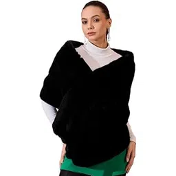 inweave Black Long Faux Cape-picture-45