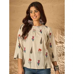 InWeave Floral Print Cotton Top-picture-17
