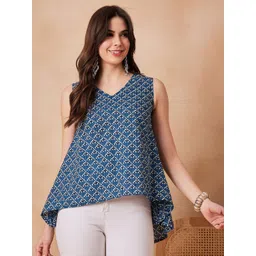 InWeave Geometric Print Cotton Top-picture-14