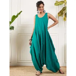 Inweave Green Regular Fit Jumpsuit-picture-26