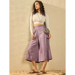 InWeave Women Flared Cropped Palazzos-picture-18
