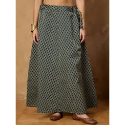 InWeave Women Geometric Printed A-Line Brocade Maxi Skirts-picture-21