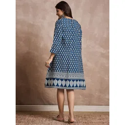InWeave Women Printed A -Line Dress image 4
