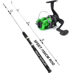 ipl 1.5 mtr solid Fishing rod and reel set 1.5 mtr / 5feet Multicolor Fishing Rod-picture-16