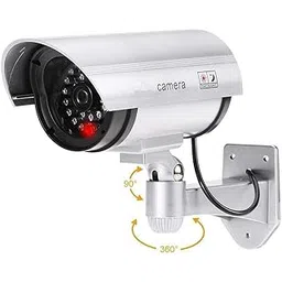 IR Security CCTV False Outdoor Camera Fake Dummy Security Camera Realistic Looking Dummy Security CCTV Fake Bullet Camera with Flash Light-image-19