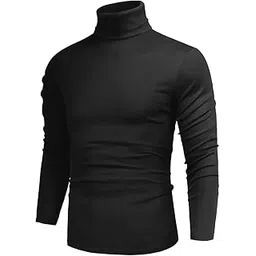 irana Men Highneck Winter Sweater | Woolen High Neck for Mens | Full Sleeve Turtleneck Pullover | Warm Winter Wear High Neck Top | Stylish Solid Slim Fit Highneck-picture-47