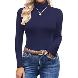 Women Highneck Full Sleeve Winter Top – Stylish Women High Neck|Turtleneck Slim Fit Stretchable Warm Winterwear Top for Girls & Ladies | Casual Office| College Wear High Neck-Pack of 1-image-25