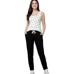 Women’s Tank Top and Lower Set for Women | Stylish Cotton Co-Ord Set | Sleeveless Top & Jogger Lower for Women |Comfortable Stretchable Fabric 2-Piece Combo Set|women co ord set-image-15