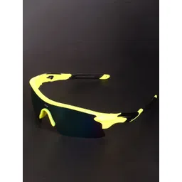 Irayz Men Mirrored Lens & Yellow Sports Sunglasses with-picture-20