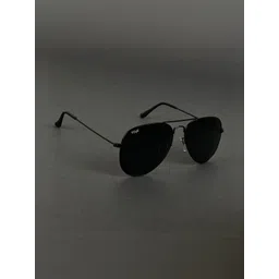 Irayz Unisex Black Lens & Black Aviator Sunglasses with-picture-23