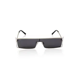 Irayz Unisex Black Lens & Silver-Toned Rectangle Sunglasses with-picture-14