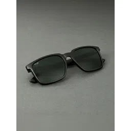 Irayz Unisex Green Lens & Black Square Sunglasses with-picture-38