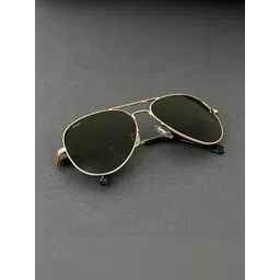 Irayz Unisex Green Lens & Gold-Toned Aviator Sunglasses with-picture-33