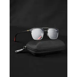 Irayz Unisex Square Sunglasses with UV Protected Lens 2806-Gold-Clear-picture-41