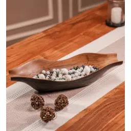 ireka homes Acacia Wood Serving Bowl-picture-30