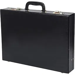 irha Black Faux leather Office Briefcase Bag/File Bag with Digit Combo Locking and Inner Mesh Pocket Medium Briefcase for Men (Black)-picture-12