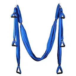 IRIS Fitness Deluxe Aerial Hammock Yoga Swing/Inversion/Sling, Flying Antigravity (Dark Blue)-picture-26