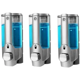 IRIS 450ml Plastic Heavy Duty Wall Mount Liquid Soap Dispenser, ZYB03 (Pack of 3)-picture-36