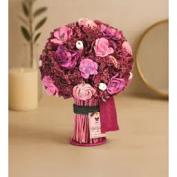 iris Floral Bouquet- Dry Flower Bouquet, Natural Material, Fragrance With Top Up Spray Bottle.-picture-37