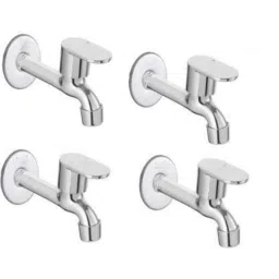 IRIS Opal Stainless Steel Chrome Finish Long Body Bib Cock with Wall Flange (Pack of 4)-picture-10