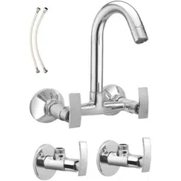 IRIS Passion 3 Pcs Brass Chrome Finish Sink Mixer, Connection Pipe &a; Angle Valve Set by Moglix-picture-40