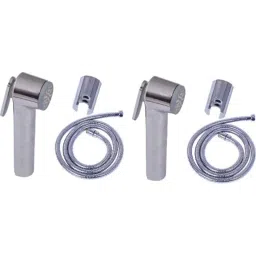 IRIS STAR Brass Chrome Finish Health Faucet with 1m Stainless Steel Tube &a; Hook (Pack of 2)-picture-24